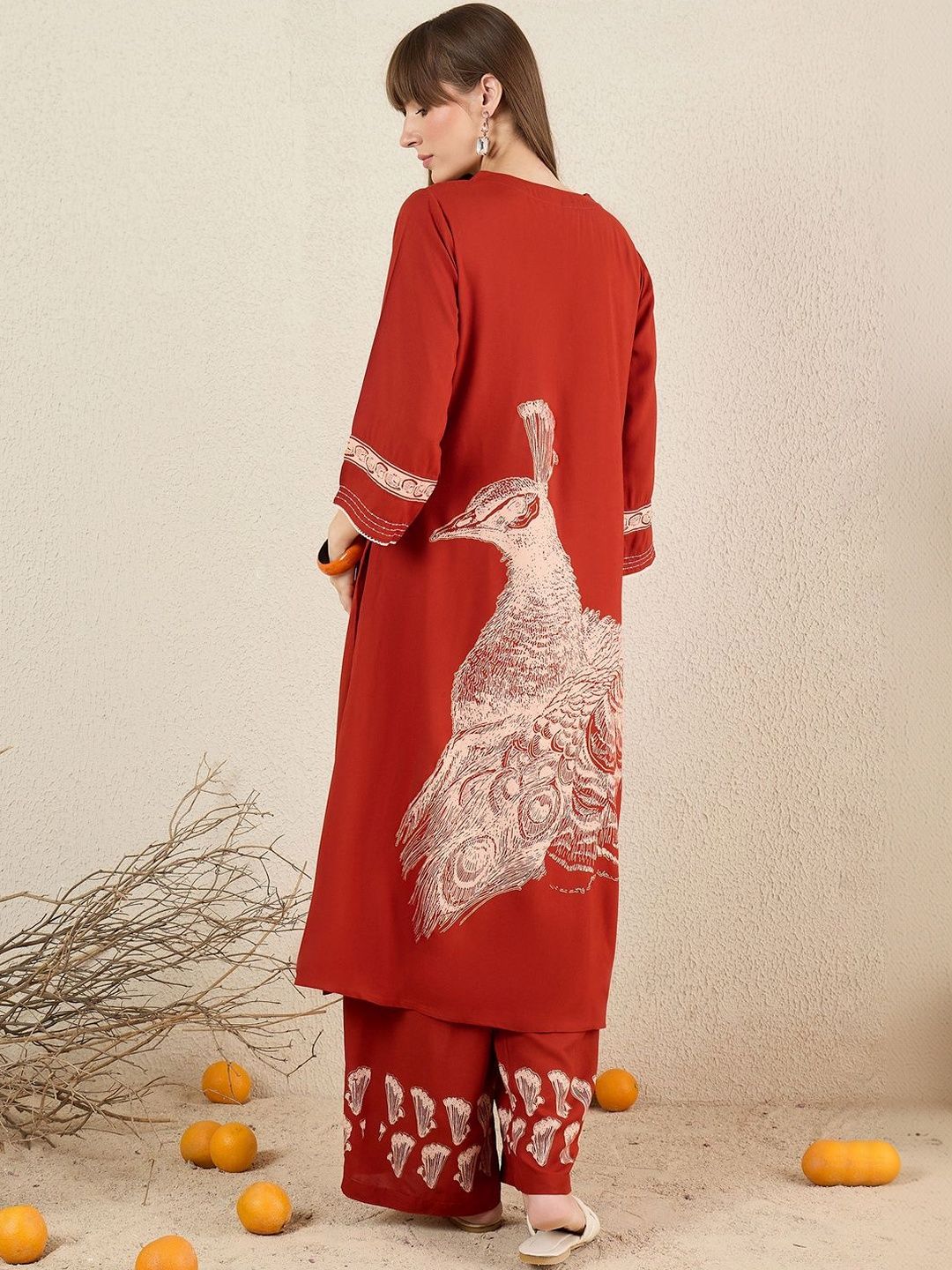 Women Ethnic Motifs Printed Regular Kurta with Palazzos