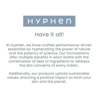 Hyphen by Kriti Sanon hazel vitamin-infused peptide lip balm showing smooth, hydrated lips with glossy finish.