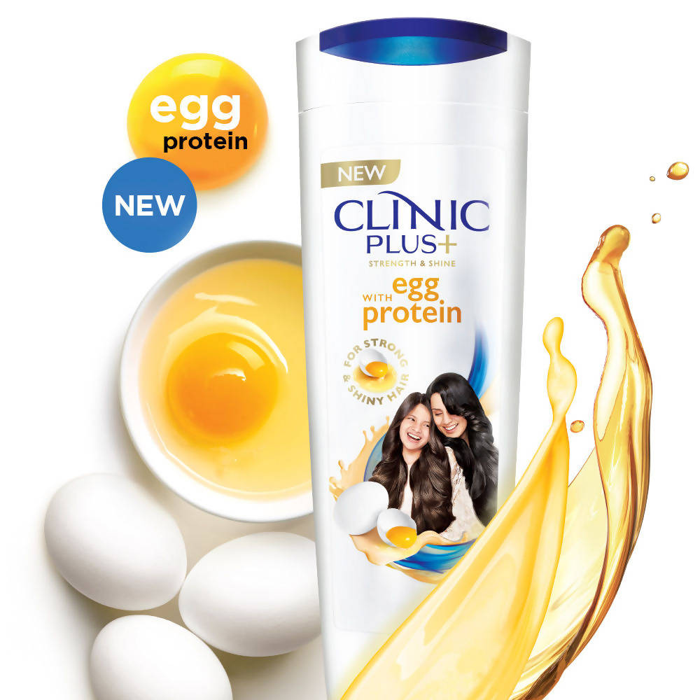 Clinic Plus Strength & Shine with Egg Protein Shampoo - Indyancart