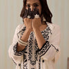 Indyancart IE Women Floral Embroidered Regular Thread Work Kurta with Trousers & With Dupatta