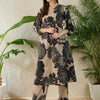 Dhiyona IE Women Floral Printed Regular Kurta with Trousers
