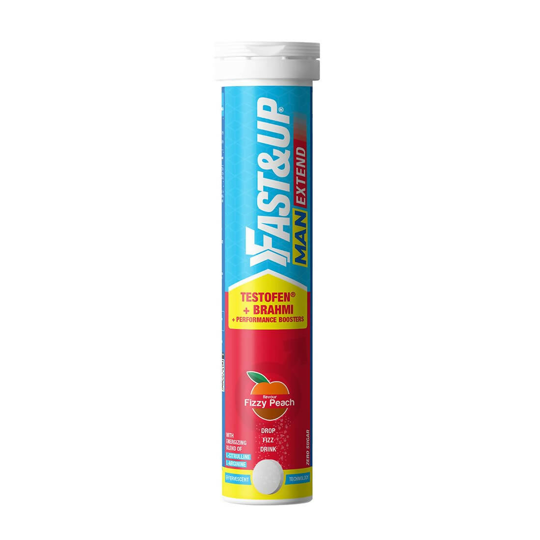 Fast&Up Man Extend Effervescent Tablets - Peach Flavor - Indyancart