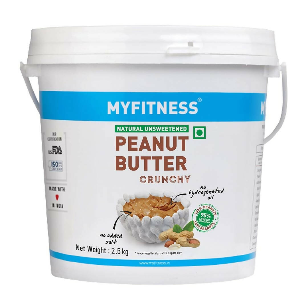 Myfitness All Natural Unsweetened Peanut Butter Crunchy - Indyancart