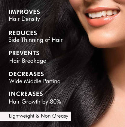 mCaffeine Advanced Hair Growth Serum with 20% Caffexil and rosemary, featuring a dropper applicator for nourishing hair treatment.