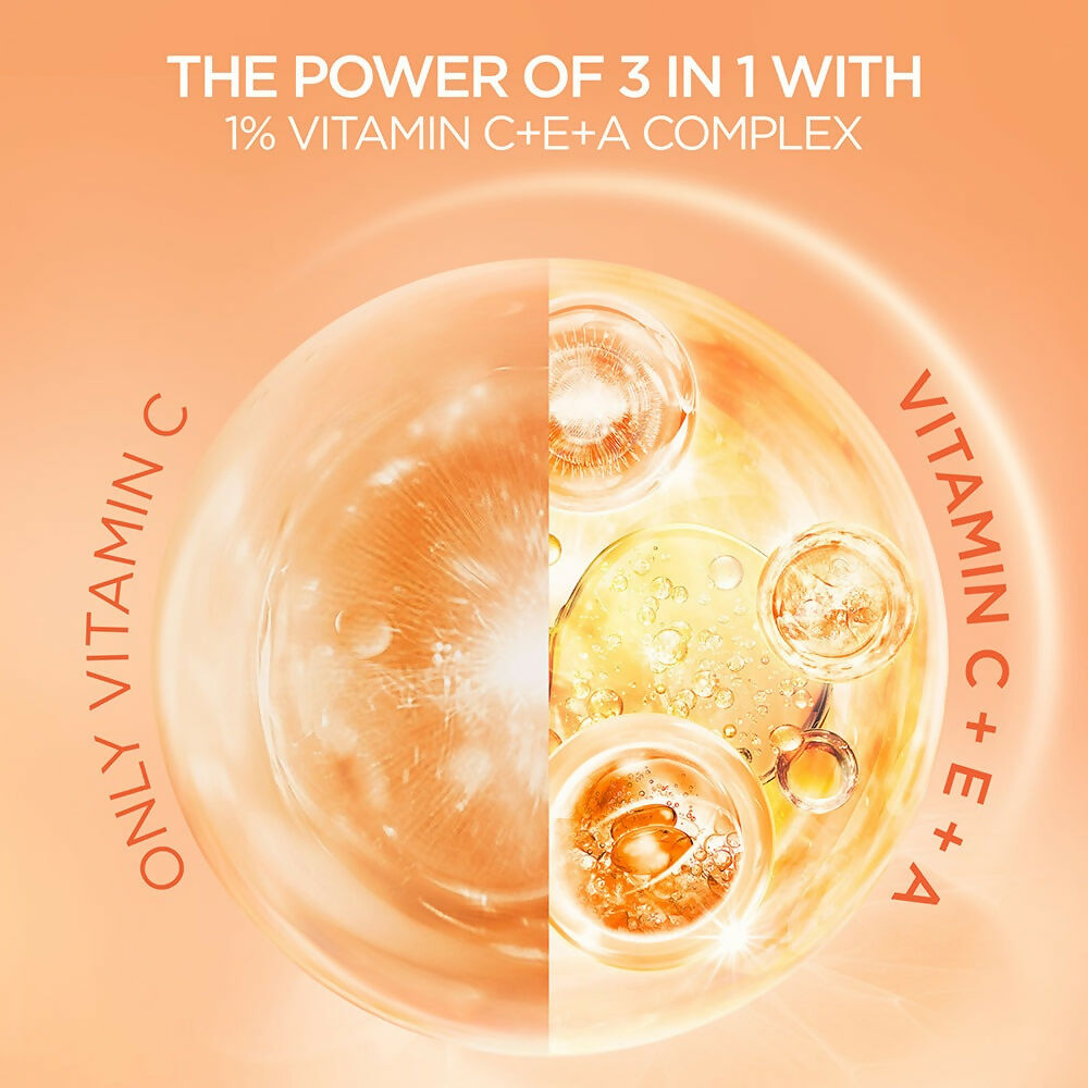 Ponds Bright Beauty 1% Vitamin C, E, and A face gel crème in a jar with a smooth, lightweight texture for glowing skin