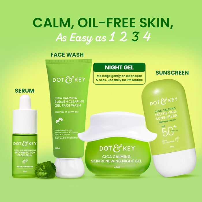 Dot & Key Cica Calming Night Gel (Niacinamide + Green Tea)