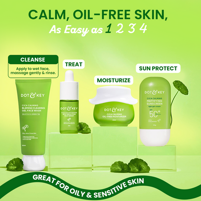Dot & Key Cica + Salicylic Gel Face Wash 100g - Pack of 2