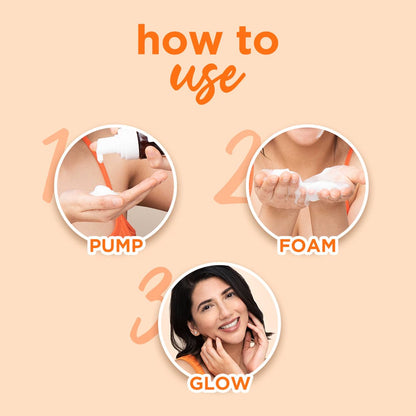 Mandarin & Vitamin C Foaming Face Wash For Glowing Skin