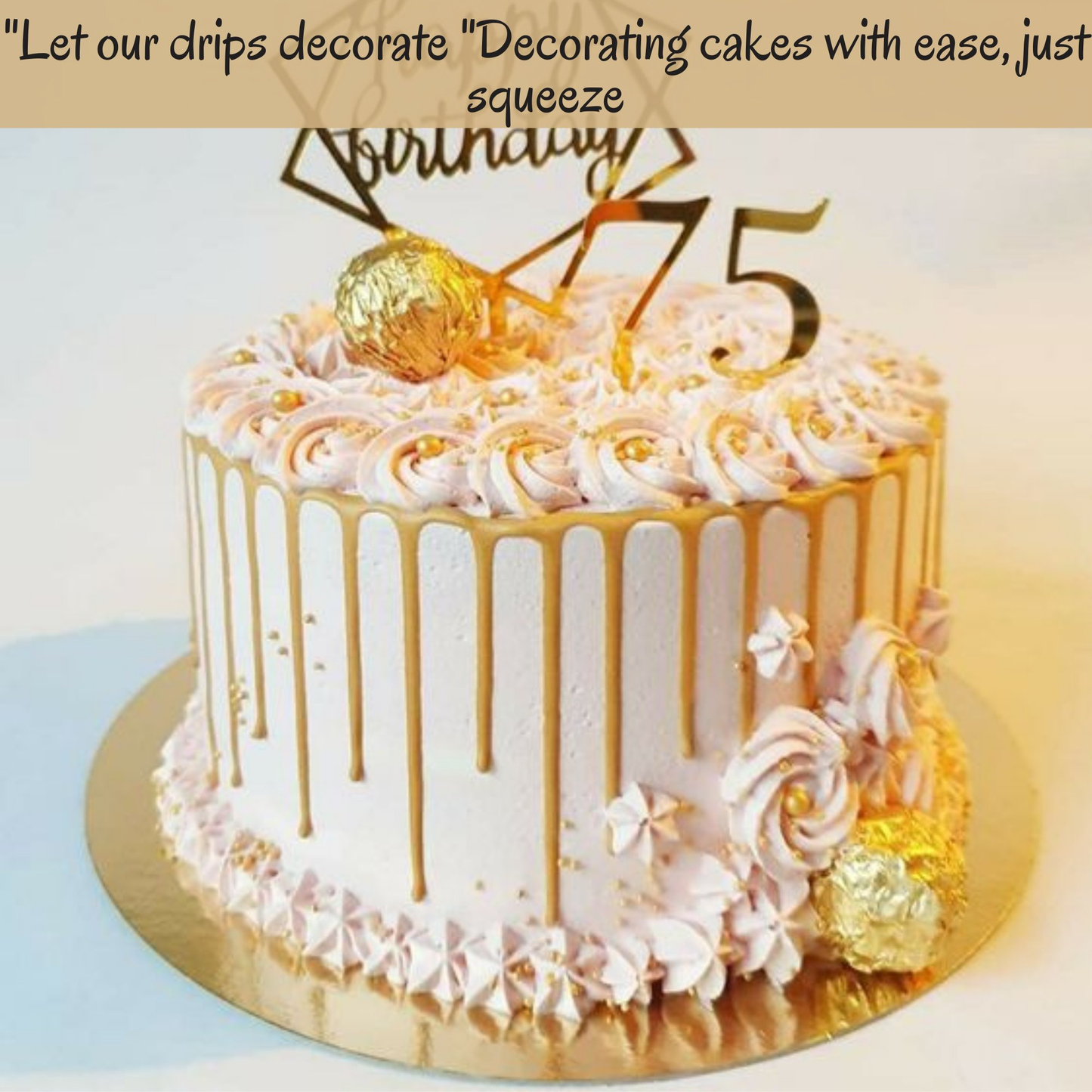 Confect Twinkling Silvery Gold | Edible Drips