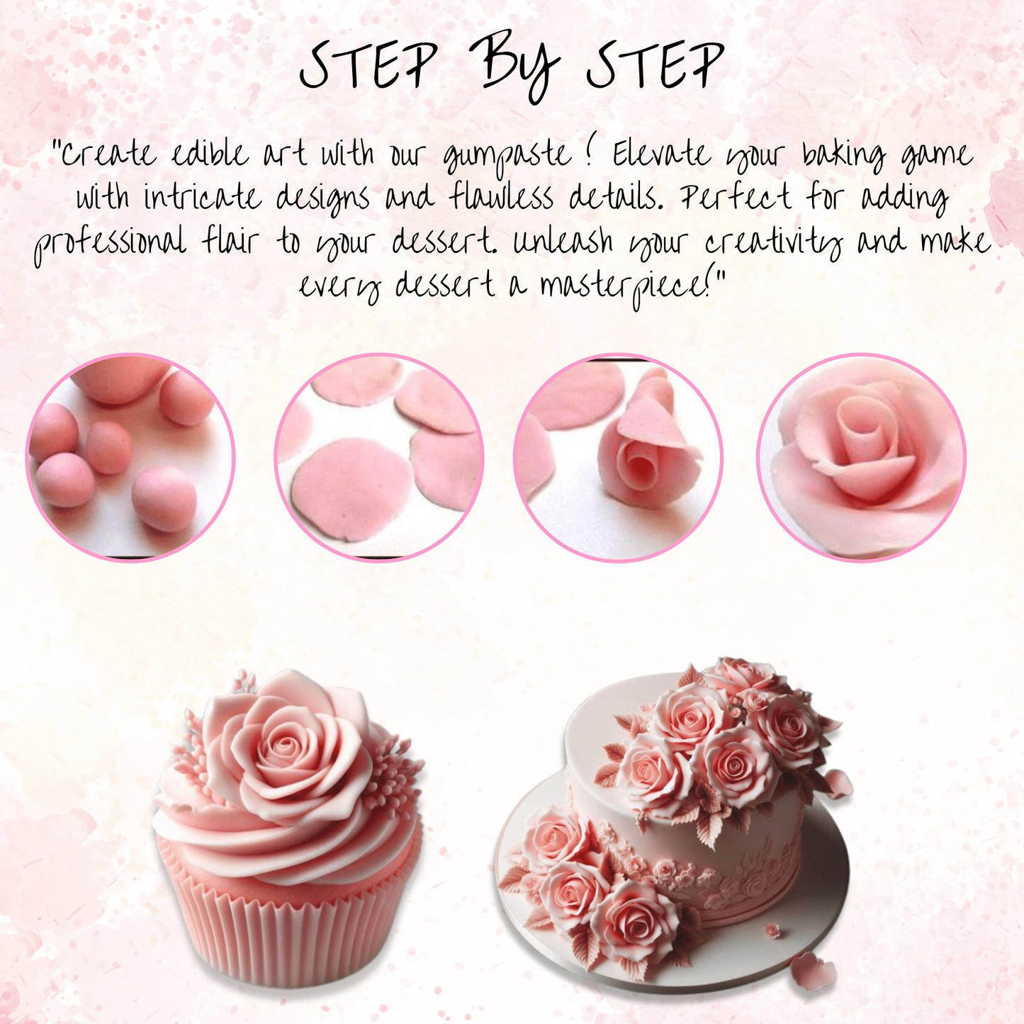 Confect Dusky Pink | Edible Gum paste