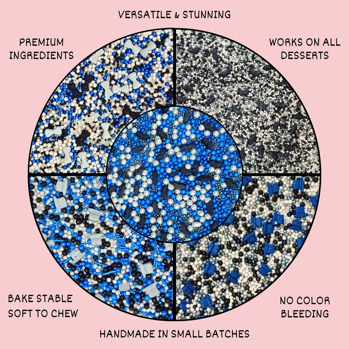 Confect Black, Blue & White | (02) Father's Day Sprinkles