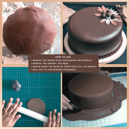 Confect Chocolate Brown Fondant | Edible Sugarpaste