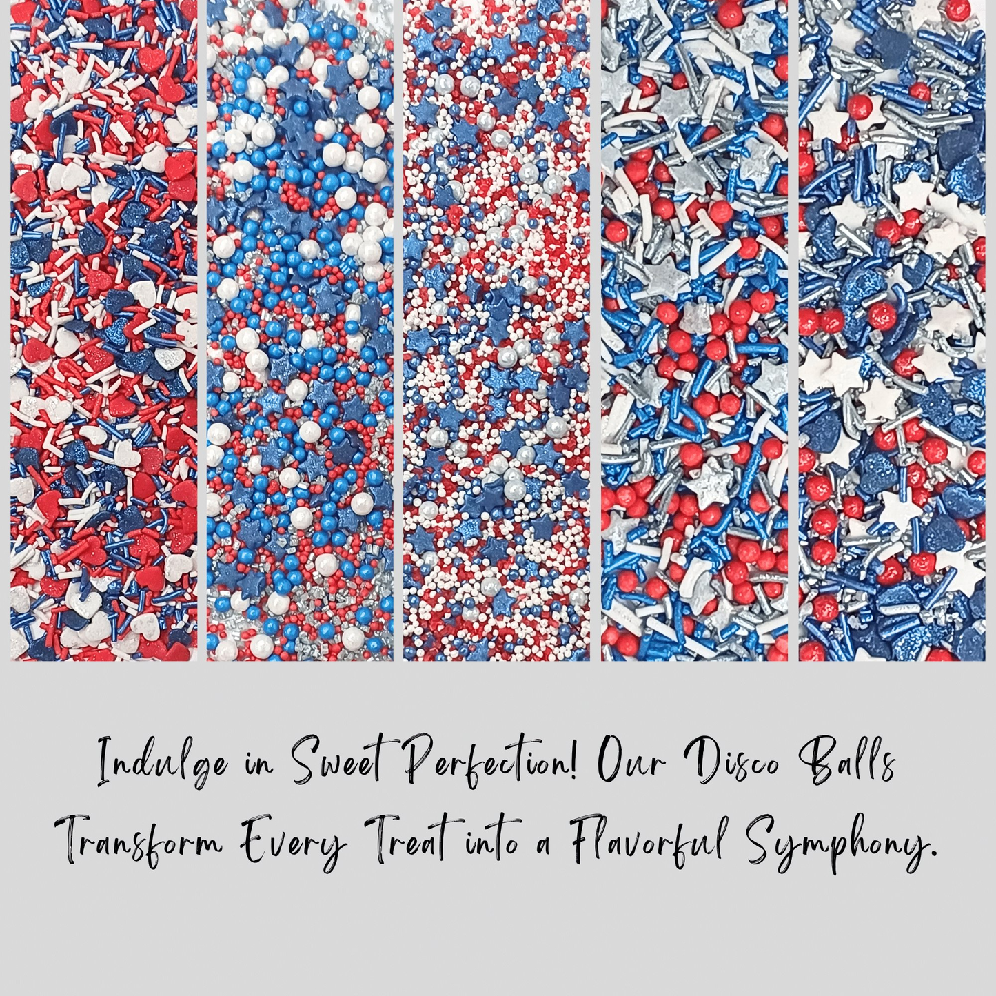 Confect Mix Heart & Star Patriotic Sprinkles