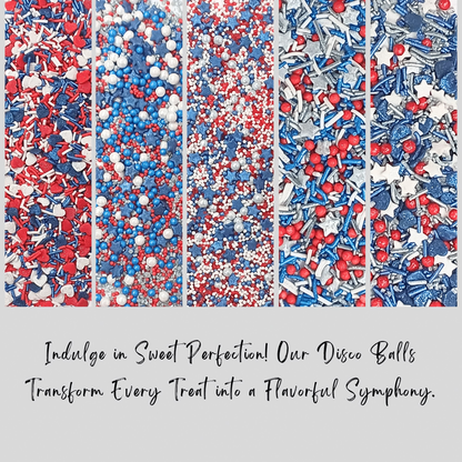 Confect Mix Heart & Star Patriotic Sprinkles