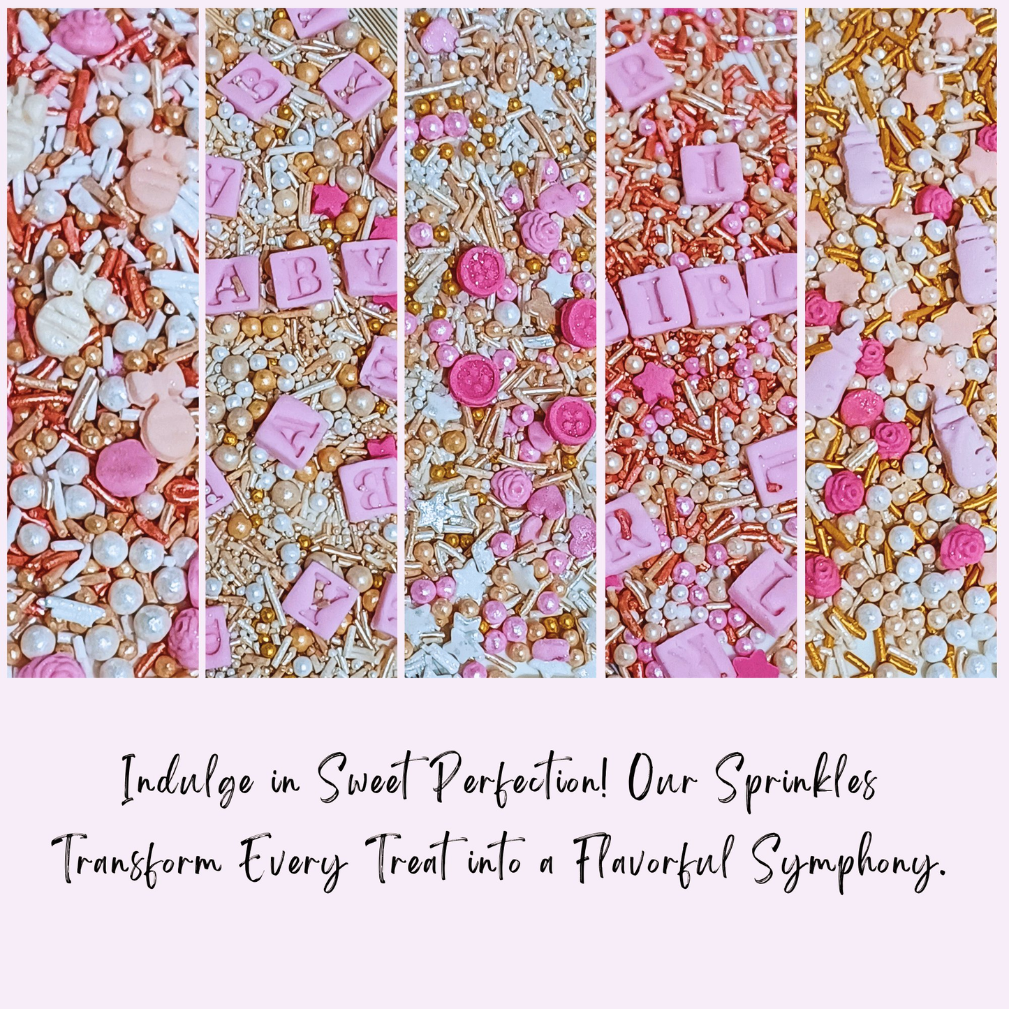 Confect Girls Baby Shower Sprinkles | Edible Sprinkles