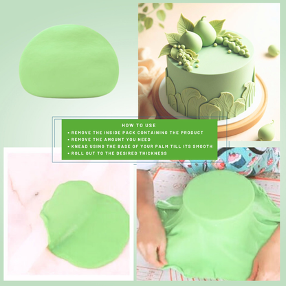 Confect Pea Green Fondant | Edible Sugarpaste