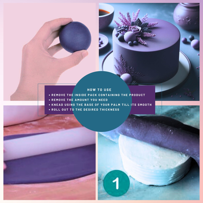 Confect Electric Purple Fondant | Edible Sugarpaste