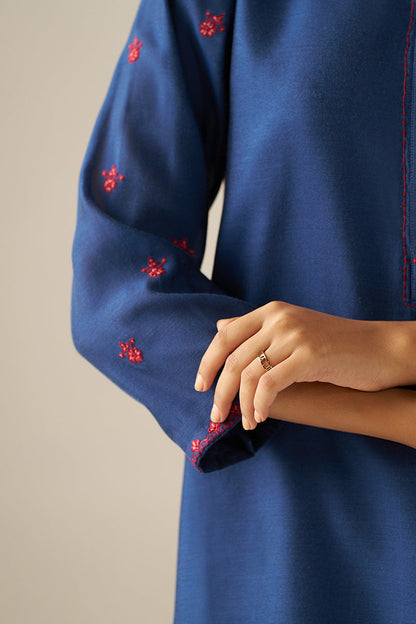 Women's Blue Silk Co-ord Set