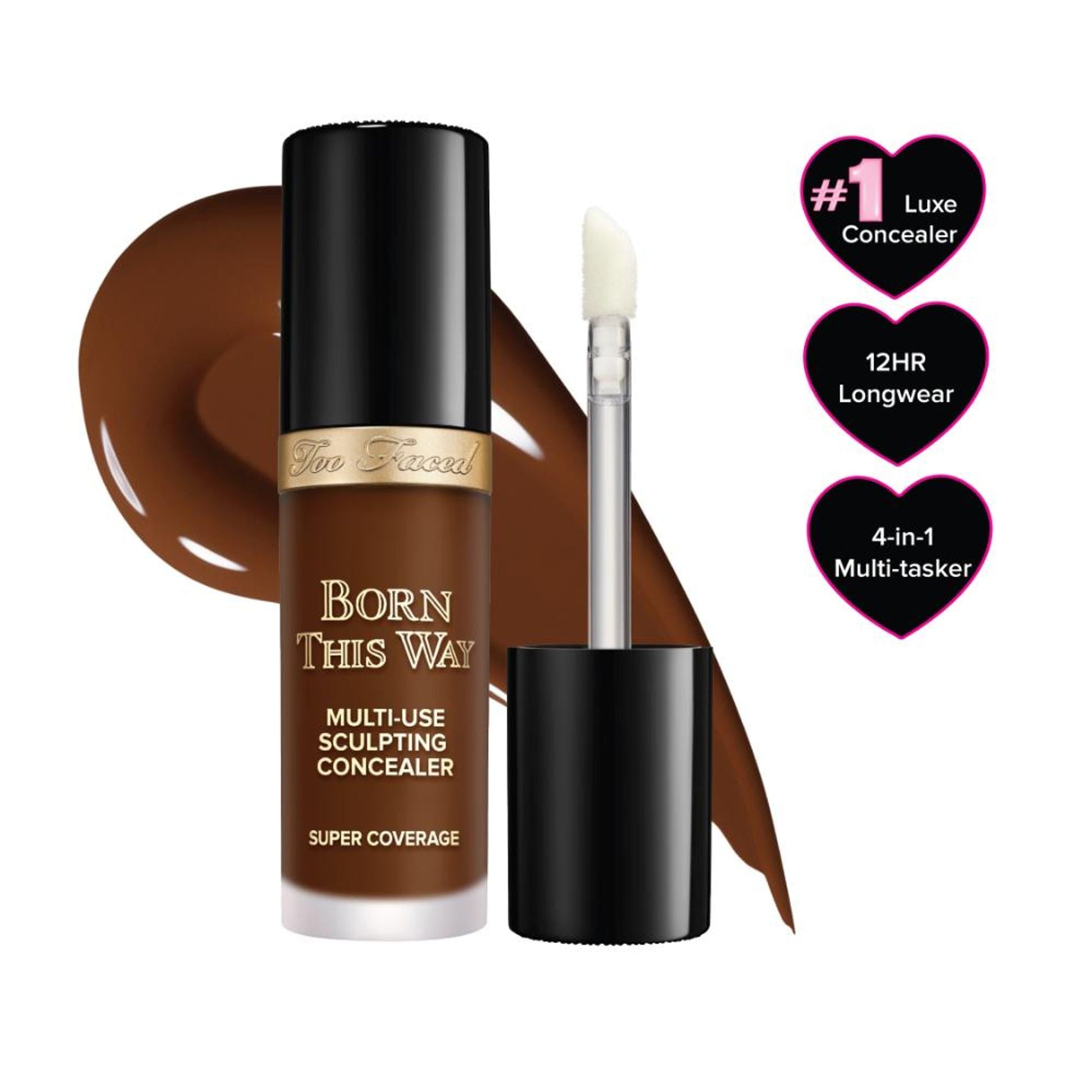 Too Faced Born This Way Super Coverage Multi Use Sculpting Concealer - Cocoa