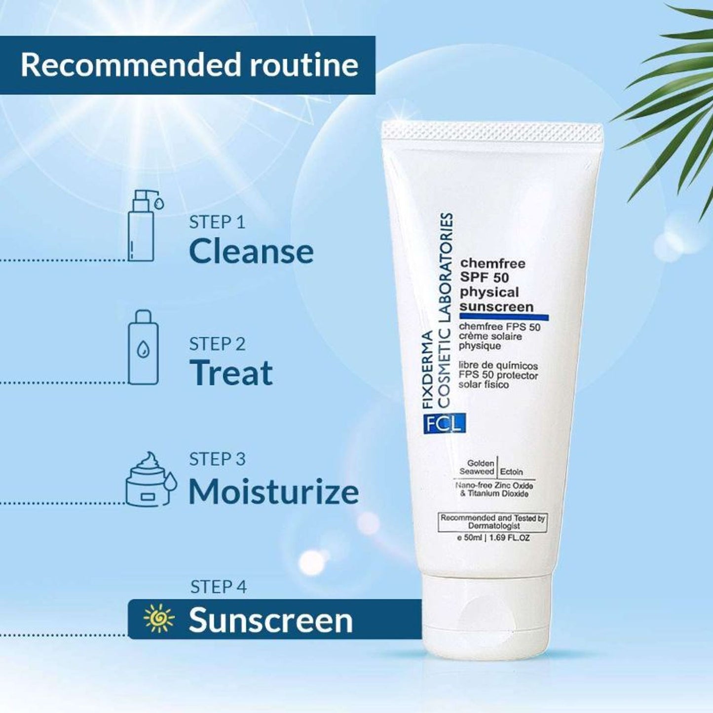 Fixderma Cosmetic Laboratories Chemfree Physical Sunscreen SPF 50