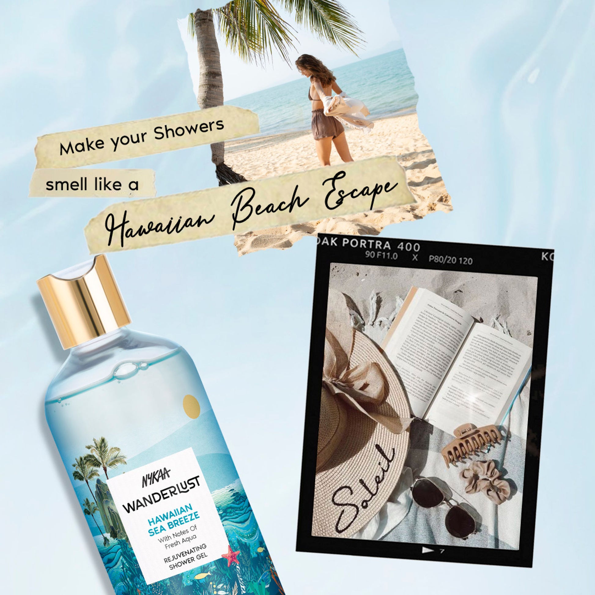 Nykaa Wanderlust Perfume Body Wash - Hydraing & Cleansing - Hawaiian Sea Breeze