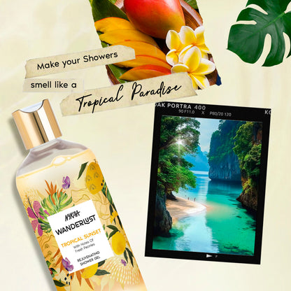 Nykaa Wanderlust Perfume Body Wash - Hydraing & Cleansing - Tropical Thai Sunset