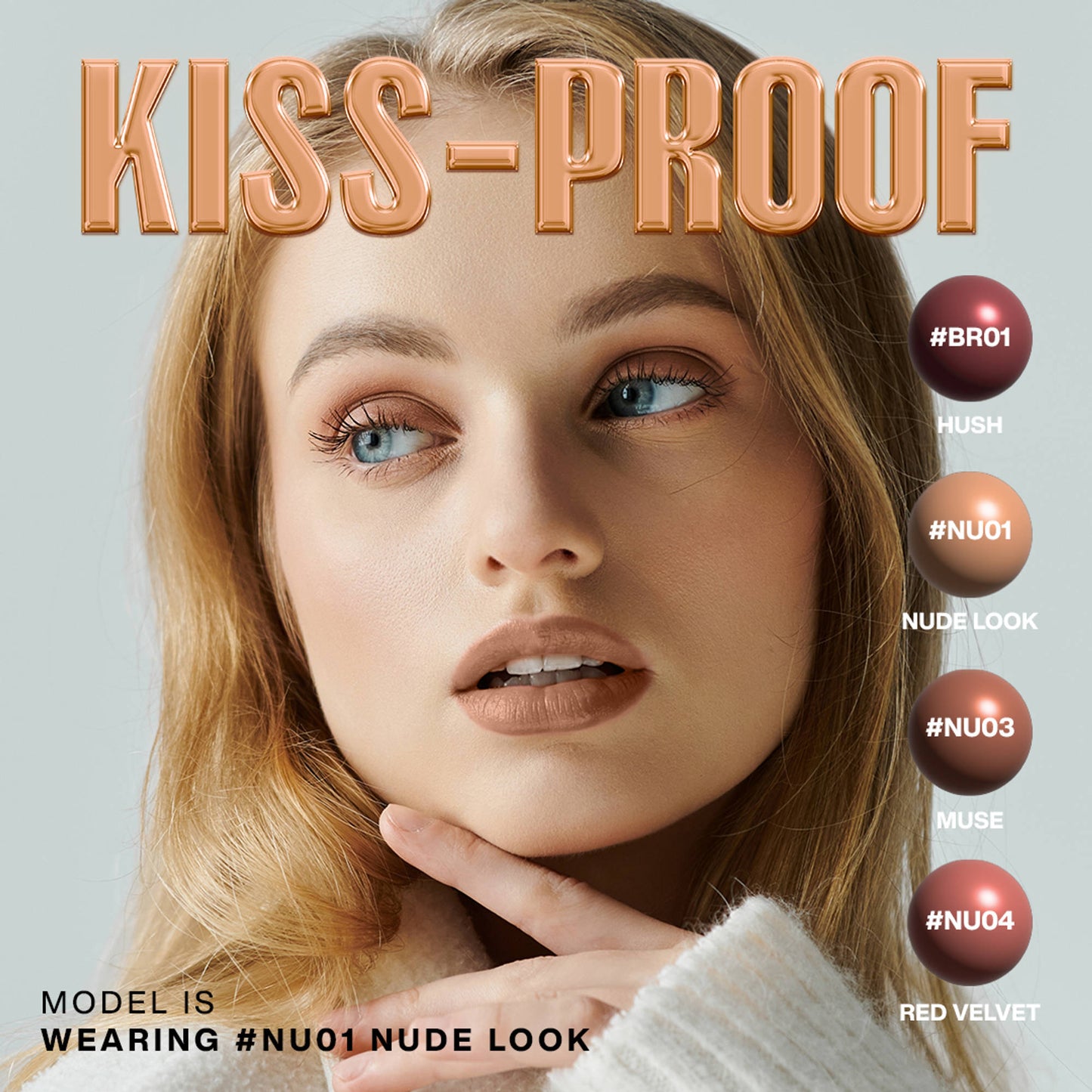 Focallure Kissproof Liquid Lipstick - Nude Look