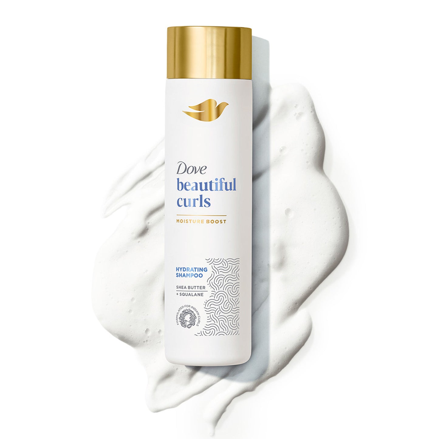 Dove Beautiful Curls Sulphate Free Hydrating Shampoo, With Tri-Moisture Essence For, Bouncy Curls