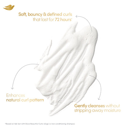 Dove Beautiful Curls Sulphate Free Hydrating Shampoo, With Tri-Moisture Essence For, Bouncy Curls