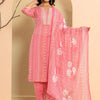 Dhiyona VA Women'sEthnic Motifs Printed Regular Mirror Work Kurta with Trousers & With Dupatta
