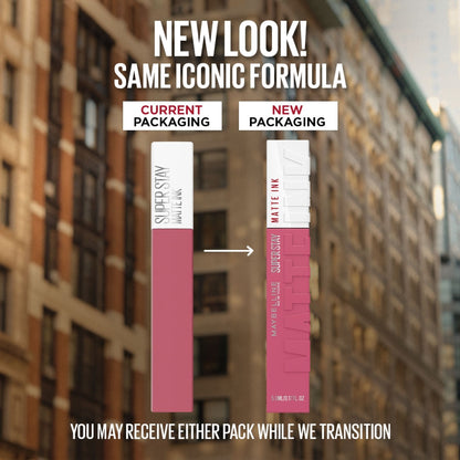 Maybelline New York Super Stay Matte Ink Liquid Lipstick, Lasts Up to 16 Hours - 15 Lover - 15 Lover
