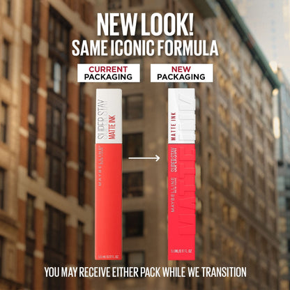 Maybelline New York Super Stay Matte Ink Liquid Lipstick, Lasts Up to 16 Hours - 15 Lover - 25 Heroine