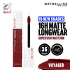 Maybelline New York Super Stay Matte Ink Liquid Lipstick, Lasts Up to 16 Hours - 15 Lover - 50 Voyager
