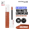 Maybelline New York Super Stay Matte Ink Liquid Lipstick, Lasts Up to 16 Hours - 15 Lover - 70 Amazonian