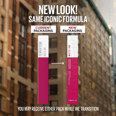 Maybelline New York Super Stay Matte Ink Liquid Lipstick, Lasts Up to 16 Hours - 15 Lover - 120 Artist