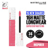 Maybelline New York Super Stay Matte Ink Liquid Lipstick, Lasts Up to 16 Hours - 15 Lover - 125 Inspirer