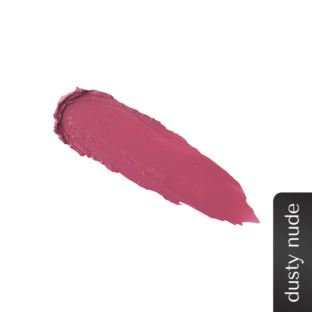 Bella Vita Organic Comfort Matte Bullet Lipstick in Dusty Nude, showing the sleek lipstick tube and the nude shade.