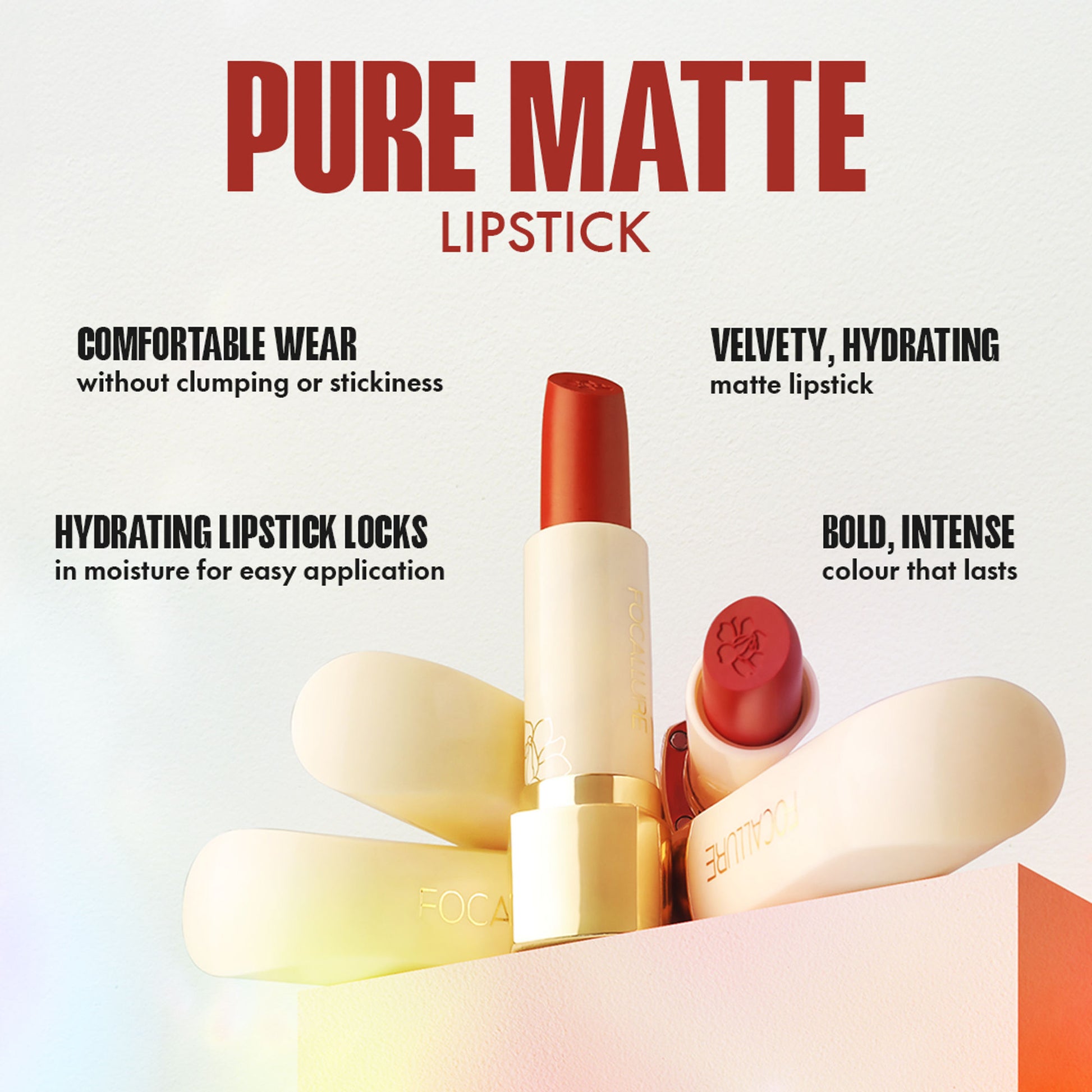 Focallure FA203 Pure Matte Lipstick - 102