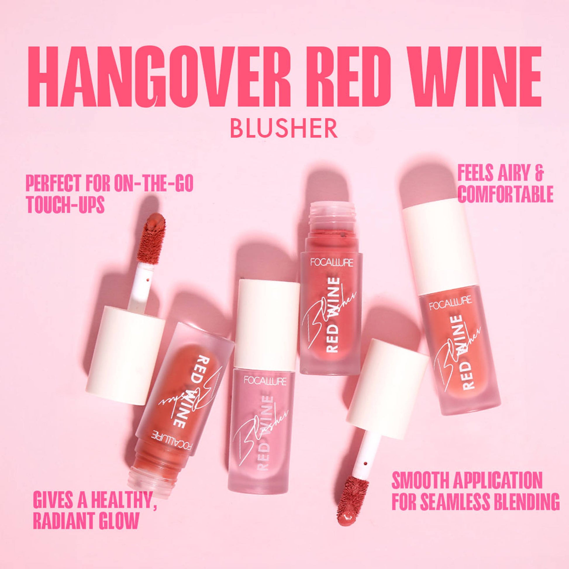 Focallure FA89 Hangover Red Wine Blusher - Bordeaux