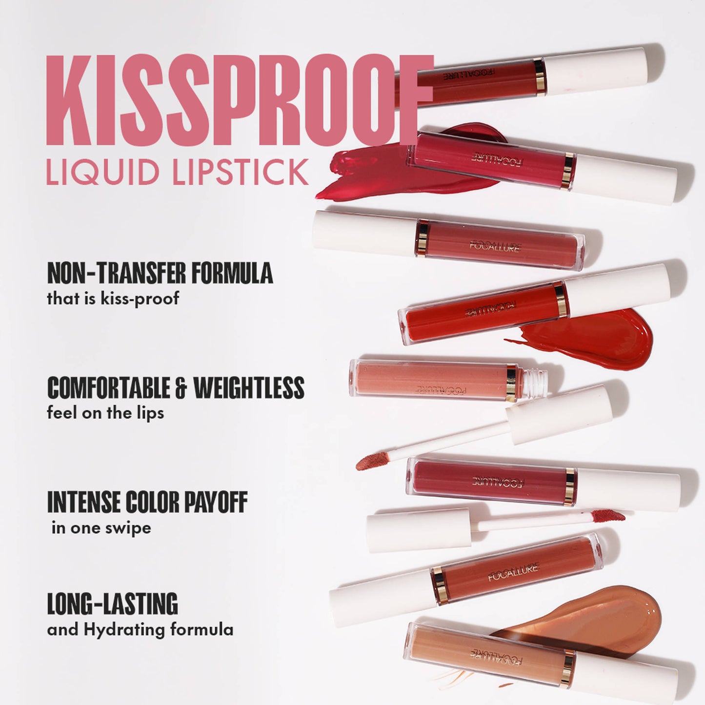 Focallure Kissproof Liquid Lipstick - Shy
