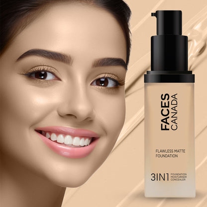 Faces Canada Flawless Matte Foundation - Absolute Ivory