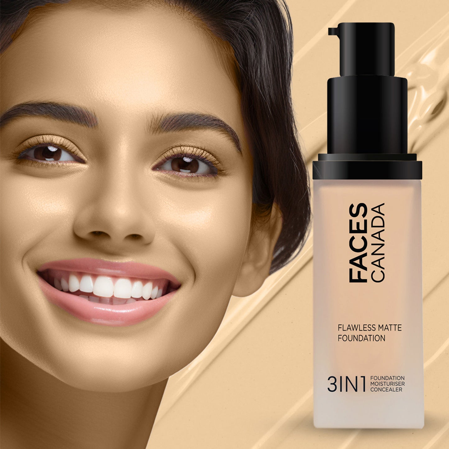 Faces Canada Flawless Matte Foundation - Rich Ivory