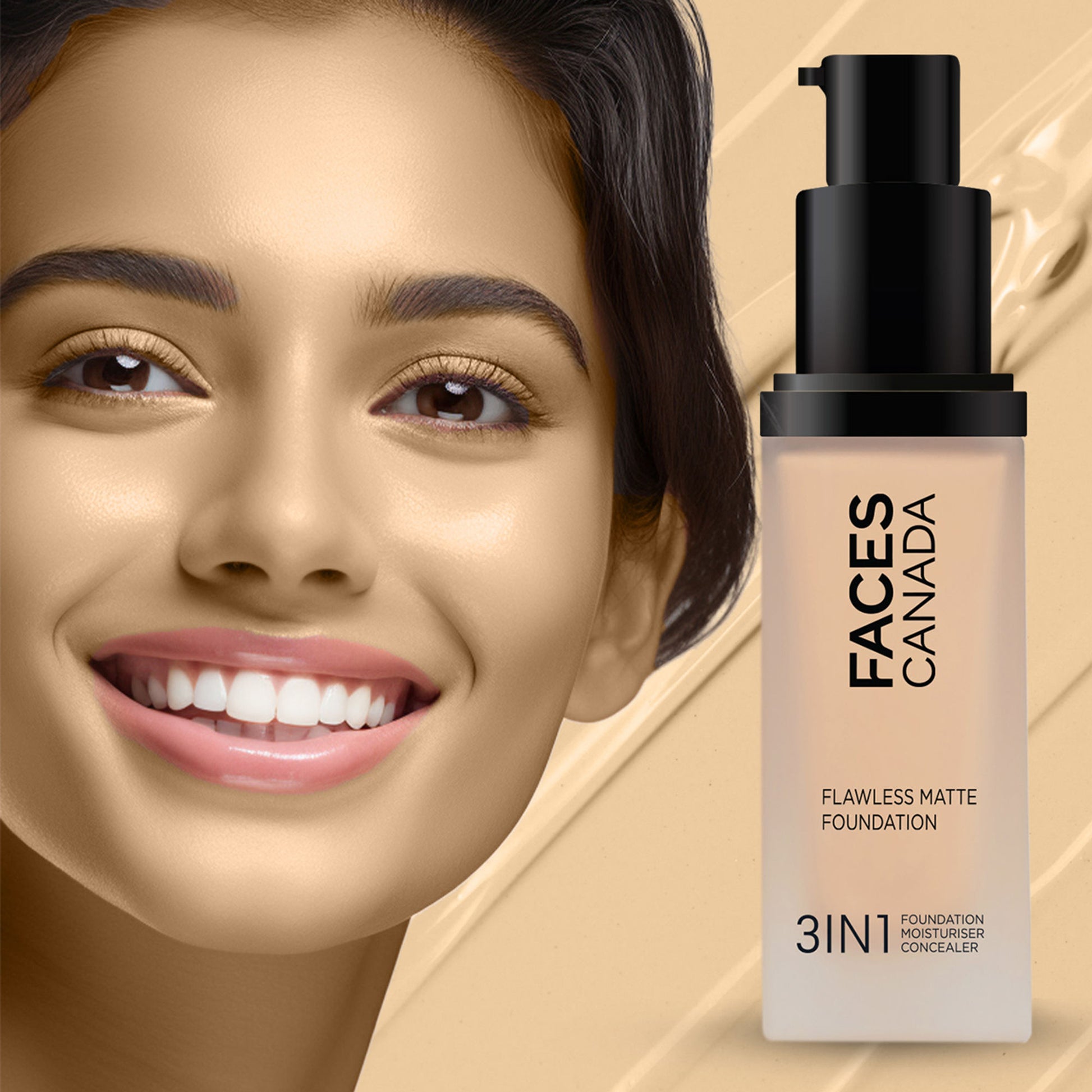 Faces Canada Flawless Matte Foundation - Rich Ivory