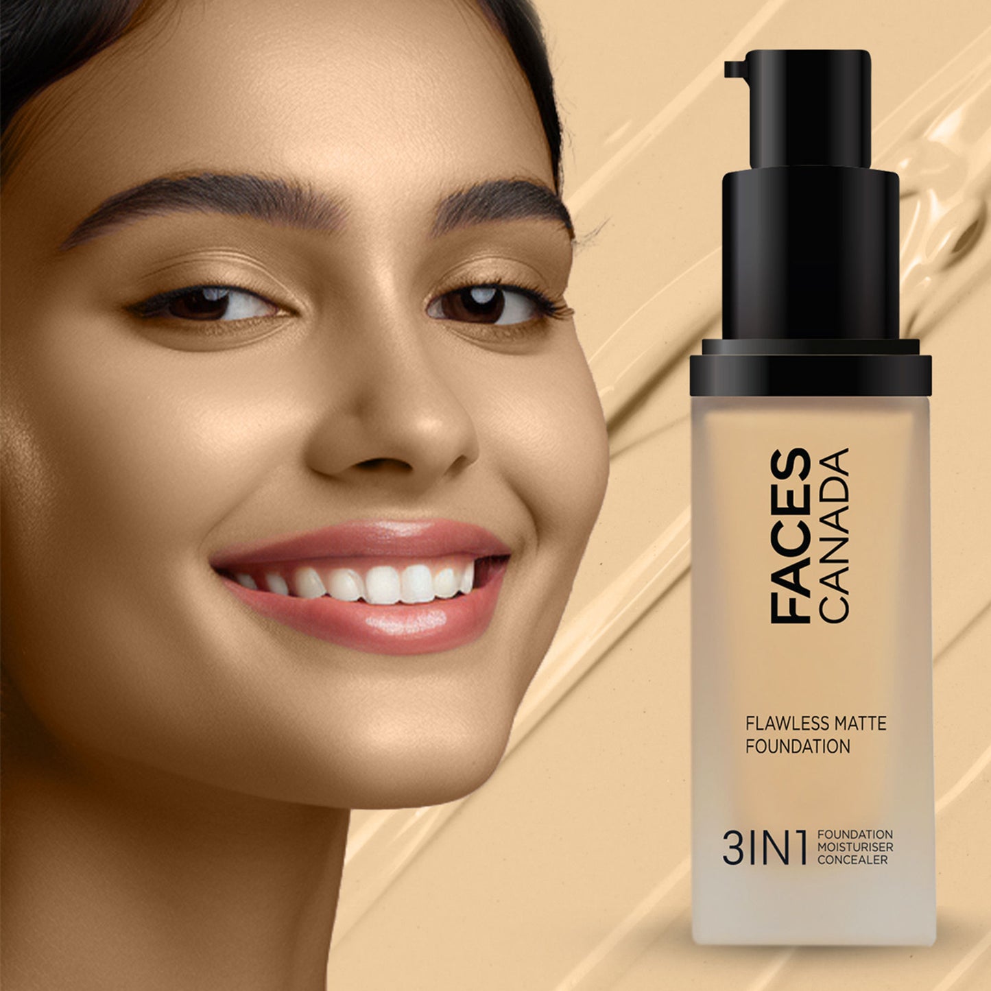 Faces Canada Flawless Matte Foundation - Medium Natural