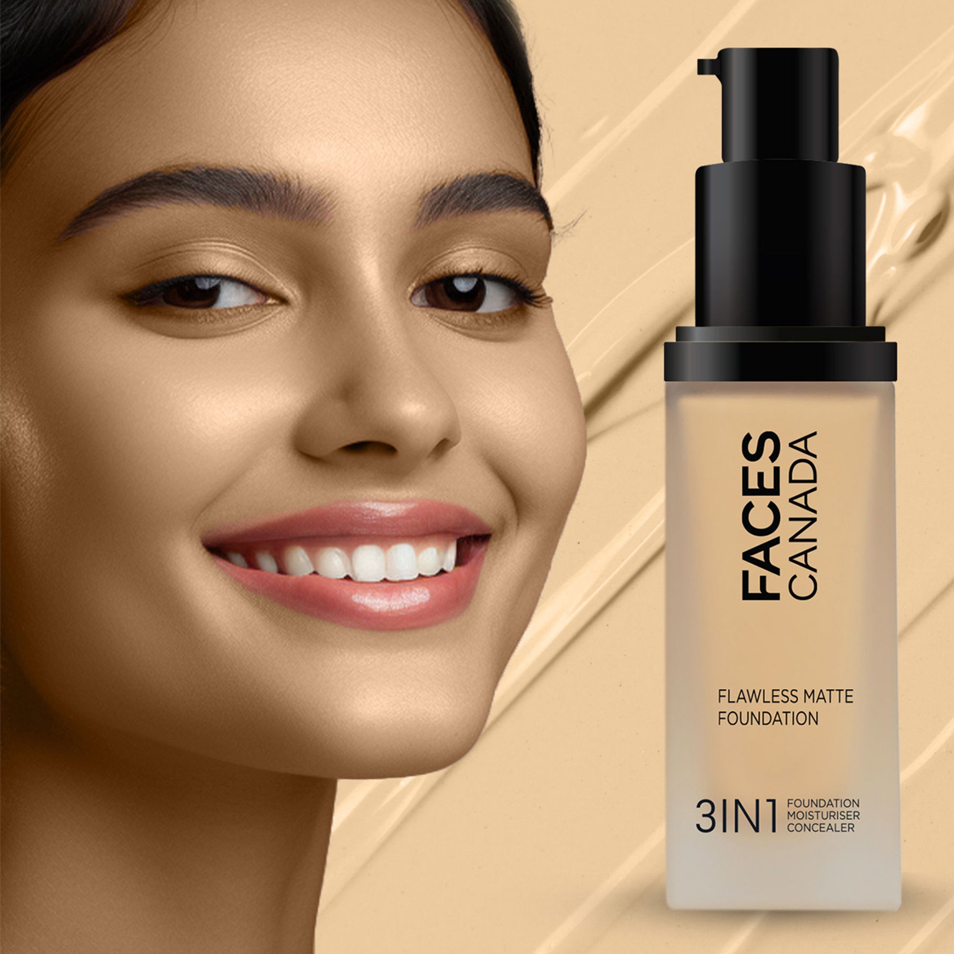 Faces Canada Flawless Matte Foundation - Medium Natural