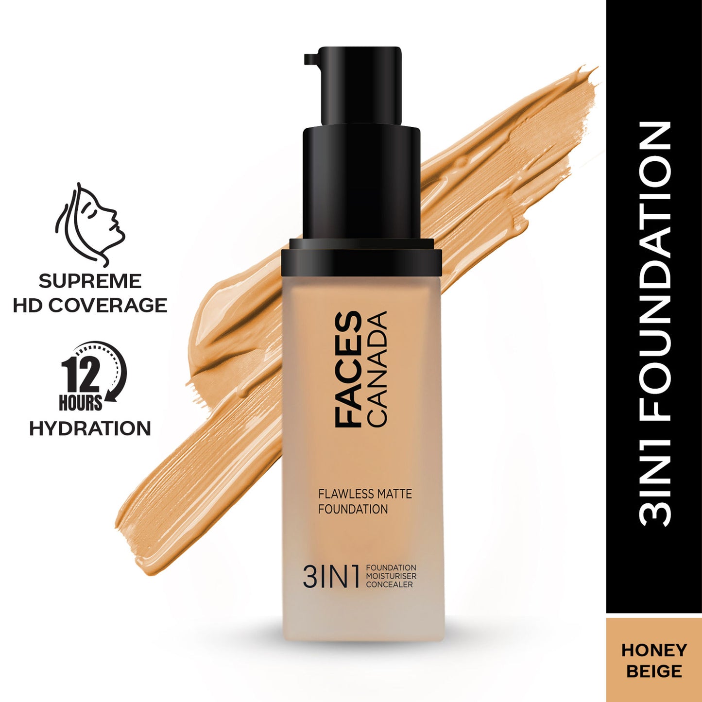 Faces Canada Flawless Matte Foundation - Honey Beige