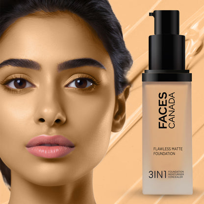 Faces Canada Flawless Matte Foundation - Honey Beige