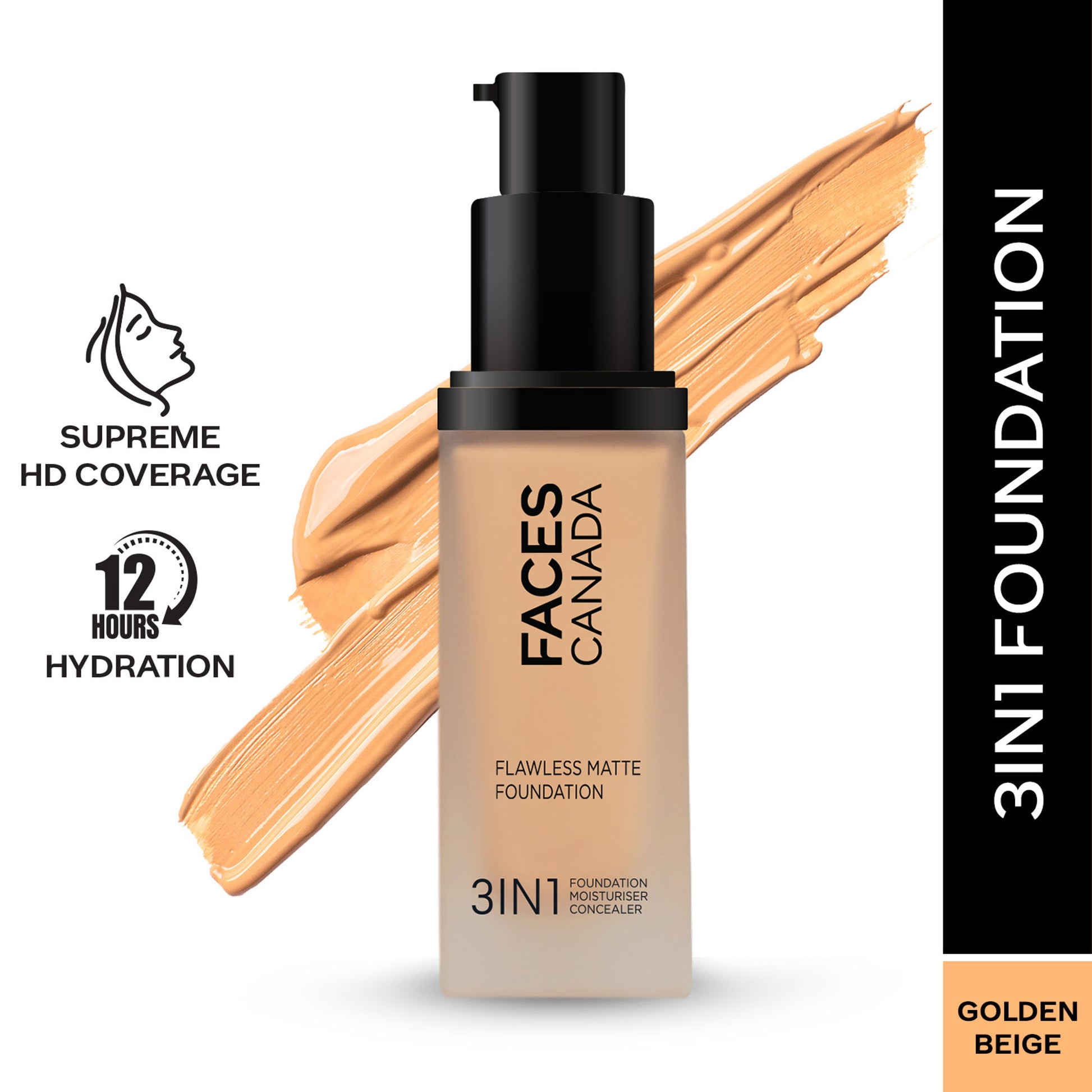 Faces Canada Flawless Matte Foundation - Golden Beige
