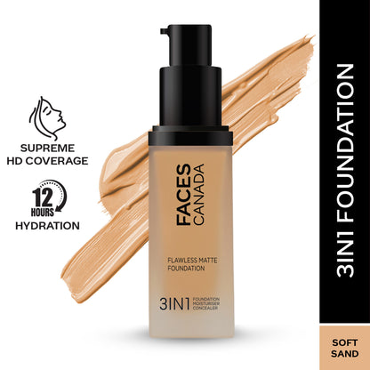 Faces Canada Flawless Matte Foundation - Soft Sand