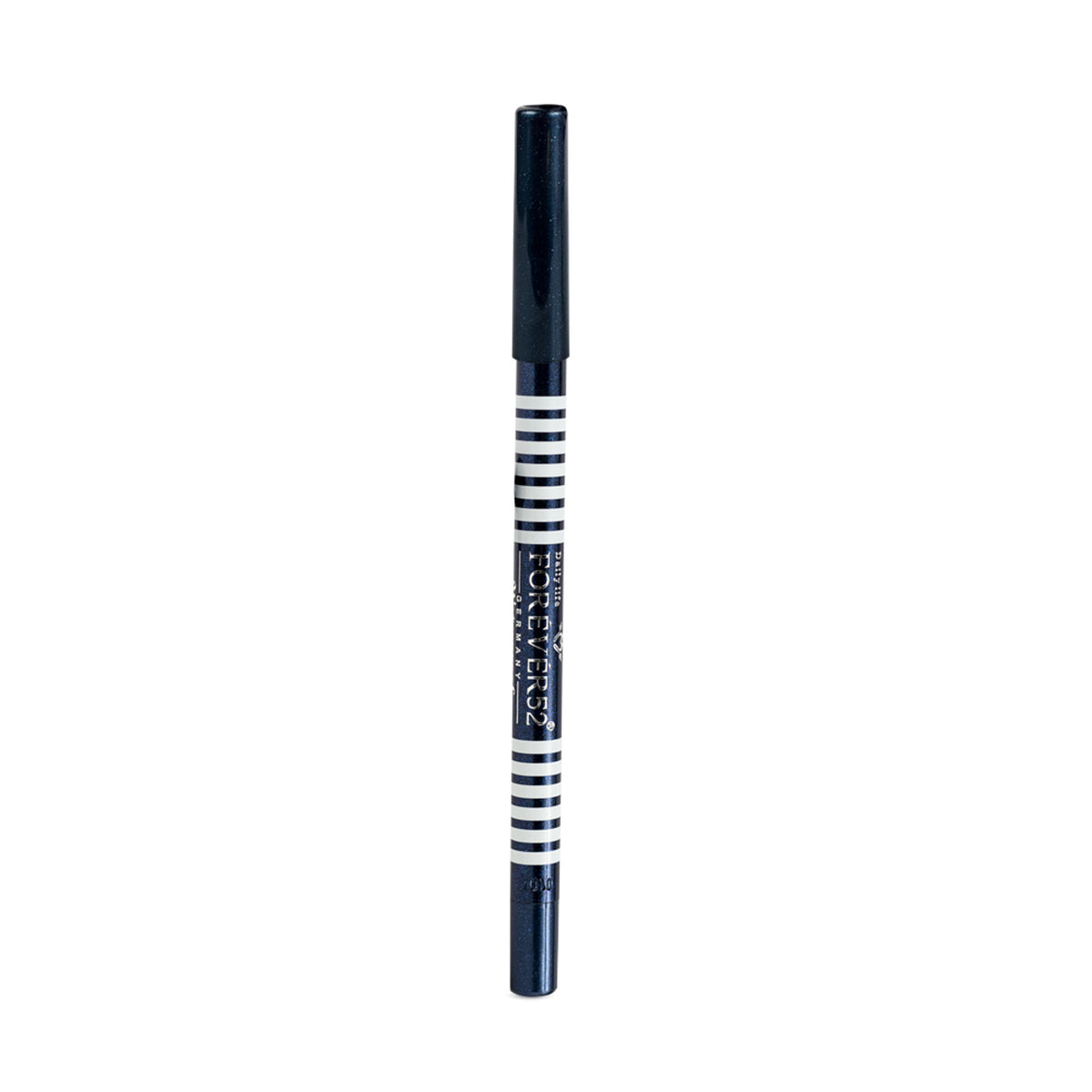 Daily Life Forever52 Waterproof Smoothening Eye Pencil F517 with sharpened tip, black color, showcasing its sleek design and texture.